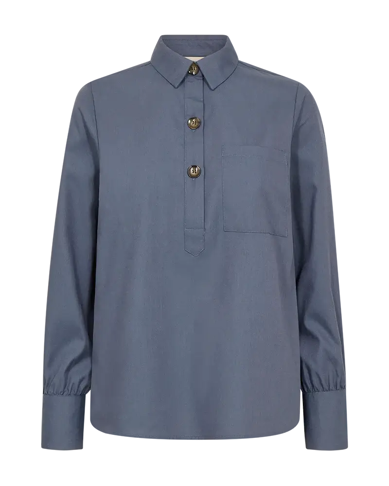 Freequent Flynn skjorte - blå (vintage indigo)