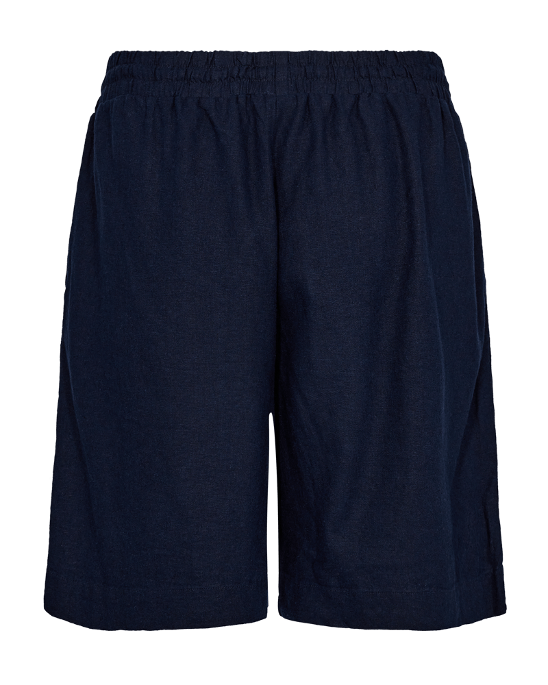 Freequent hør shorts - navy