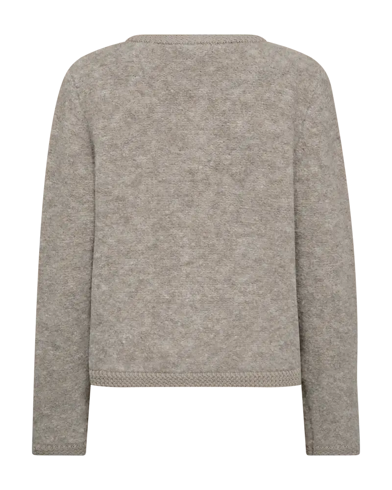Freequent Christa cardigan - taupe melange