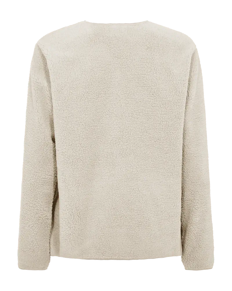 Freequent teddy jakke - moonbeam