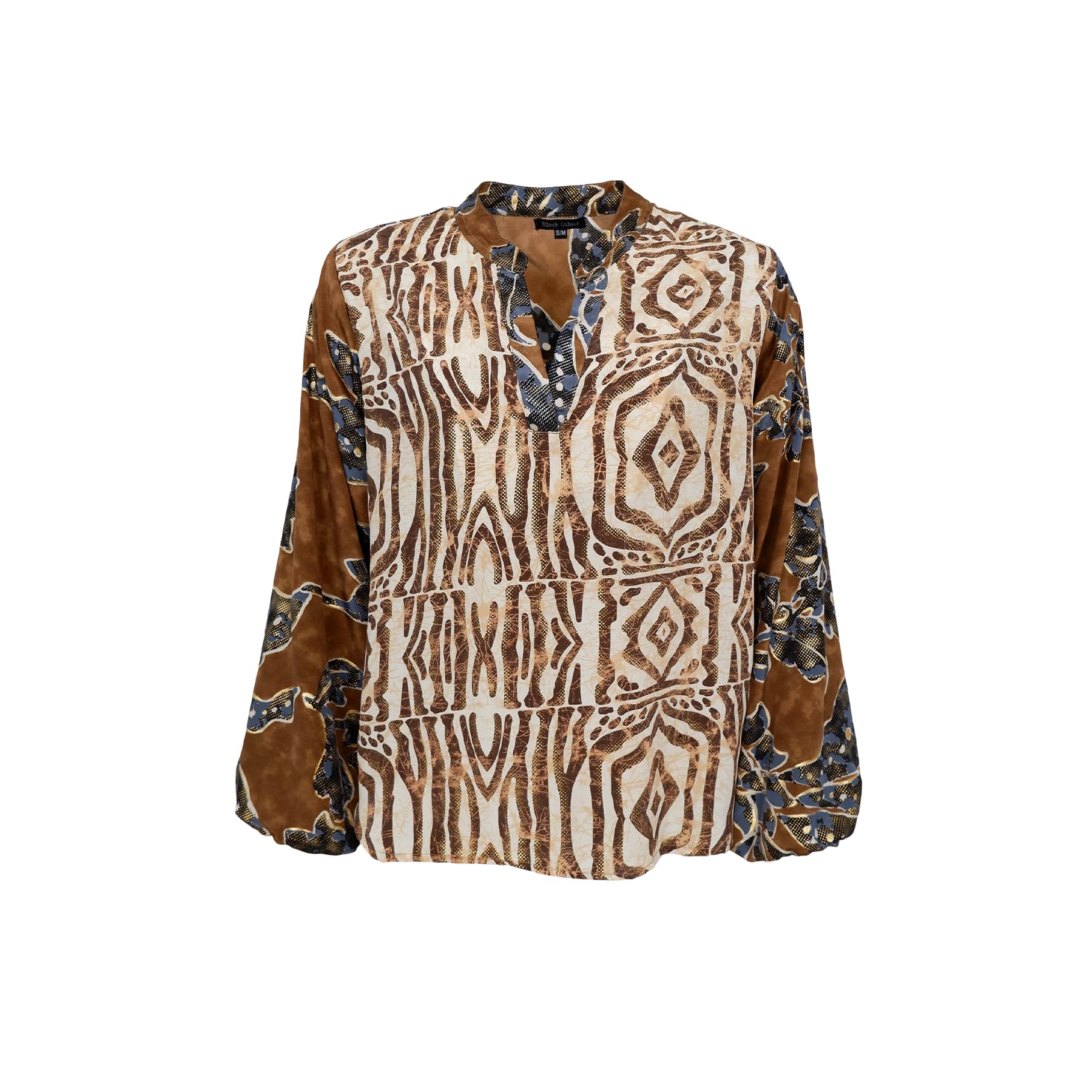 Black Colour Luna bluse - Lily Blue Mix