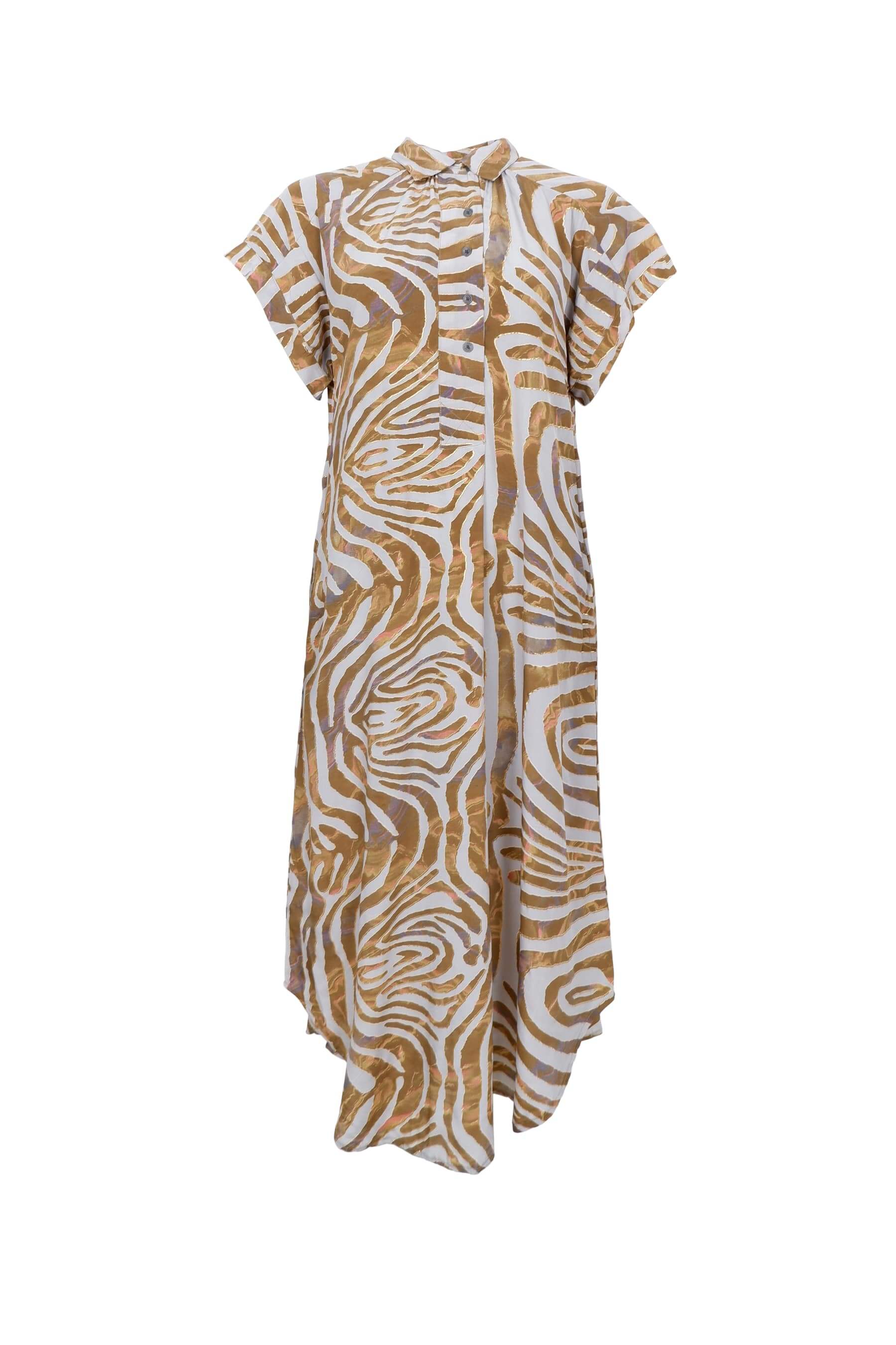 Black Colour Molly kjole - blue zebra