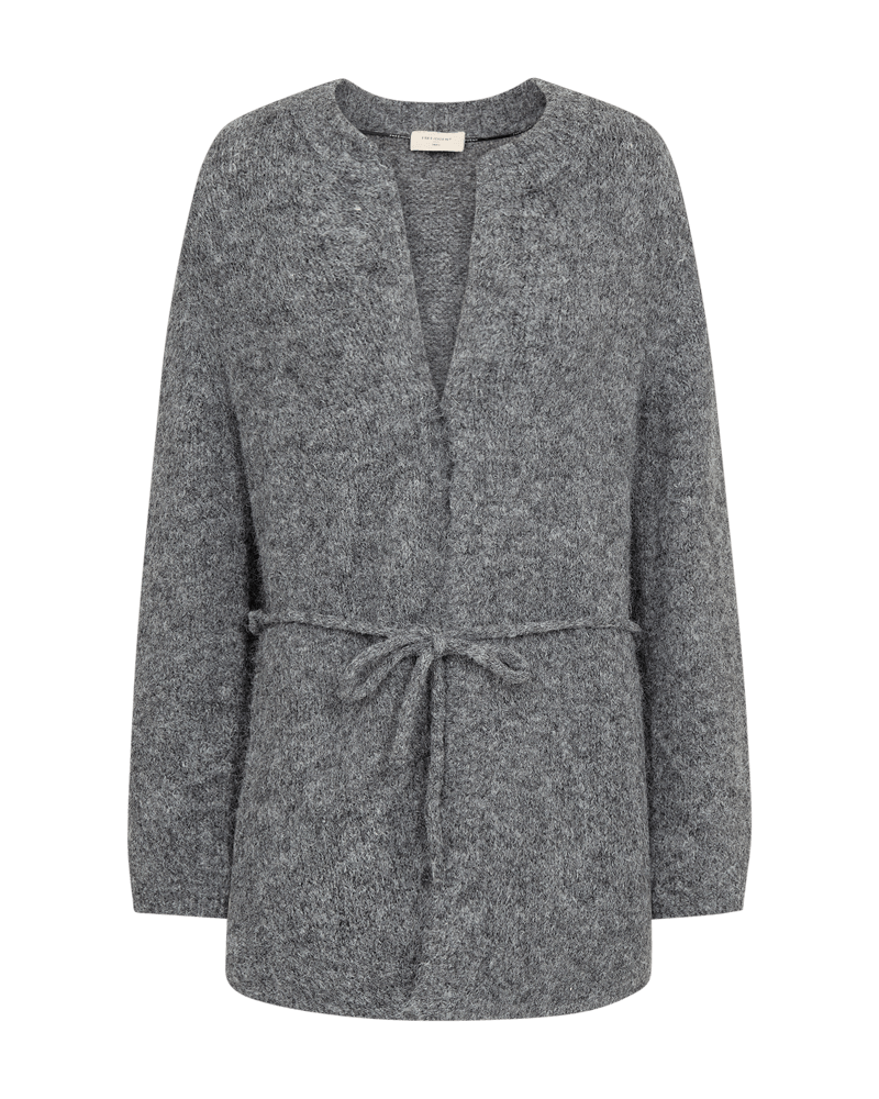 Freequent Lulu strik cardigan - grå melange
