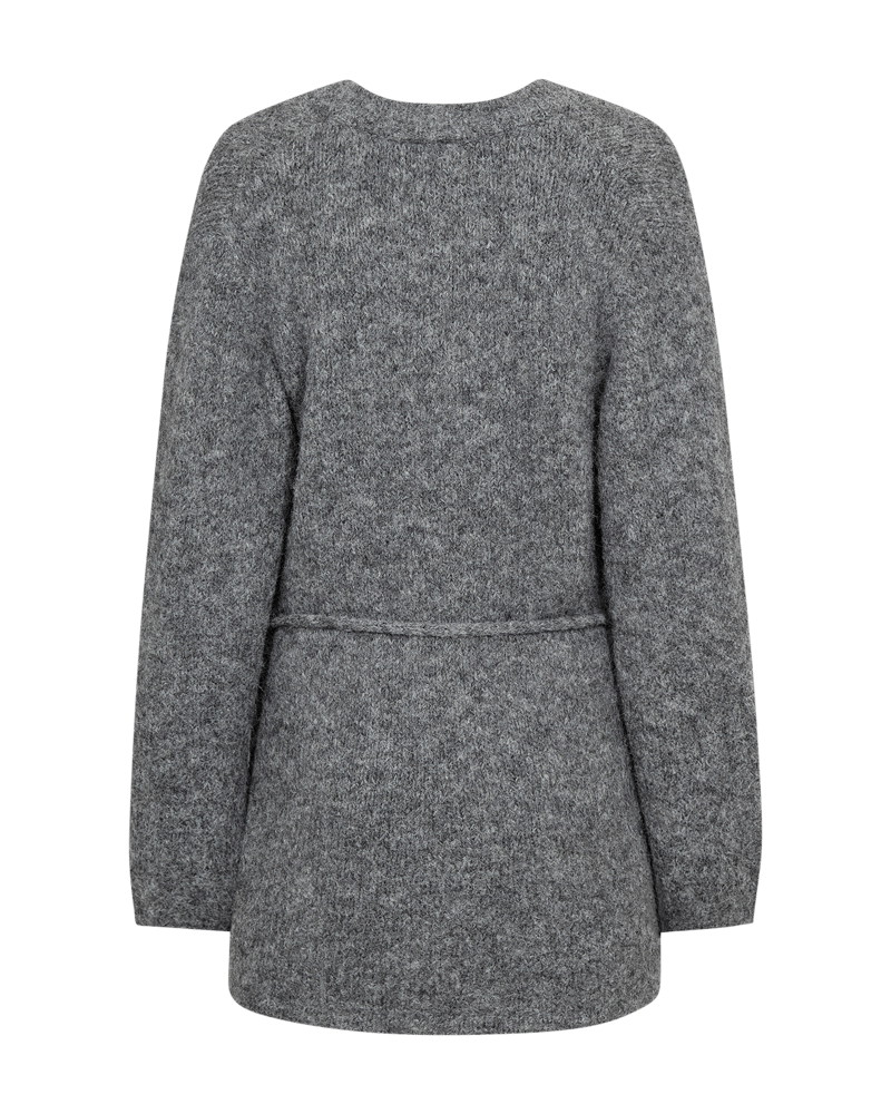 Freequent Lulu strik cardigan - grå melange