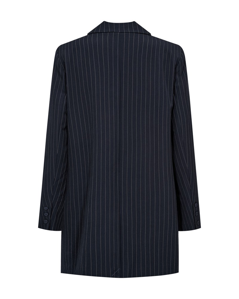 Freequent Mynte blazerjakke nålestrib - navy