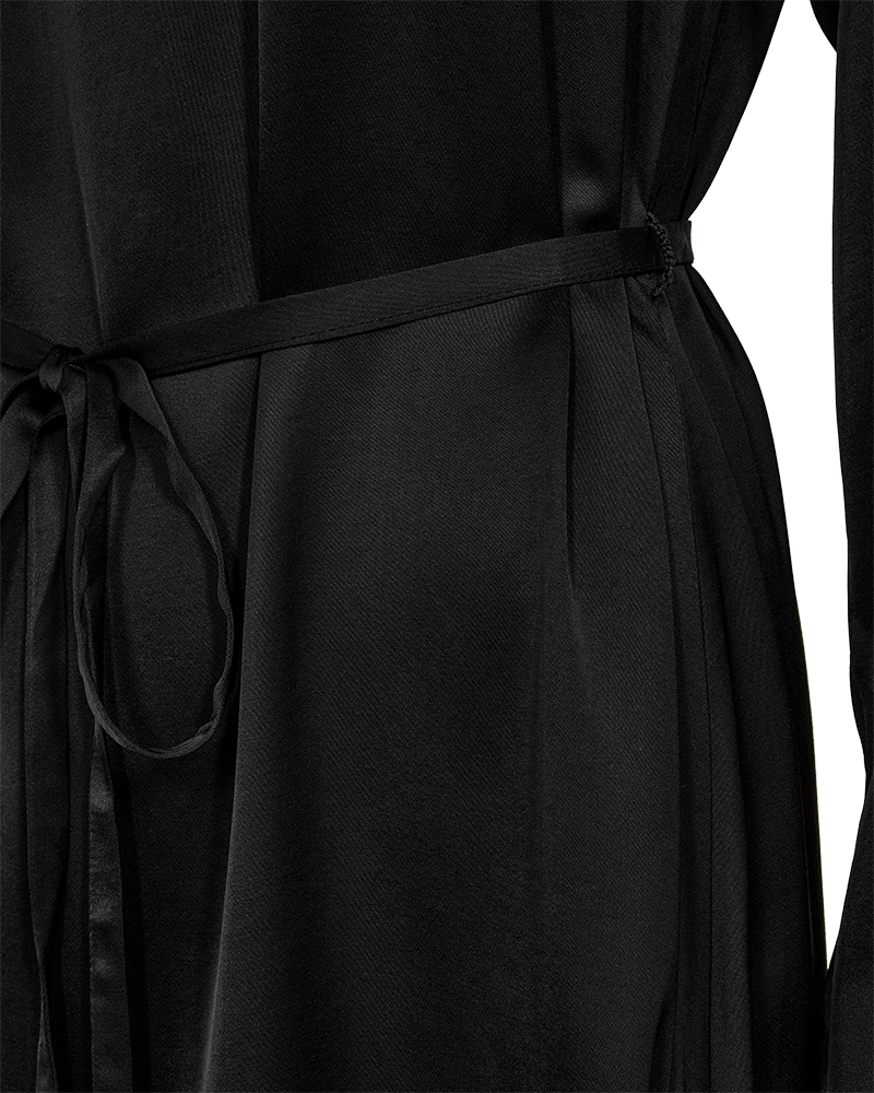 Freequent Bali satinkjole - sort