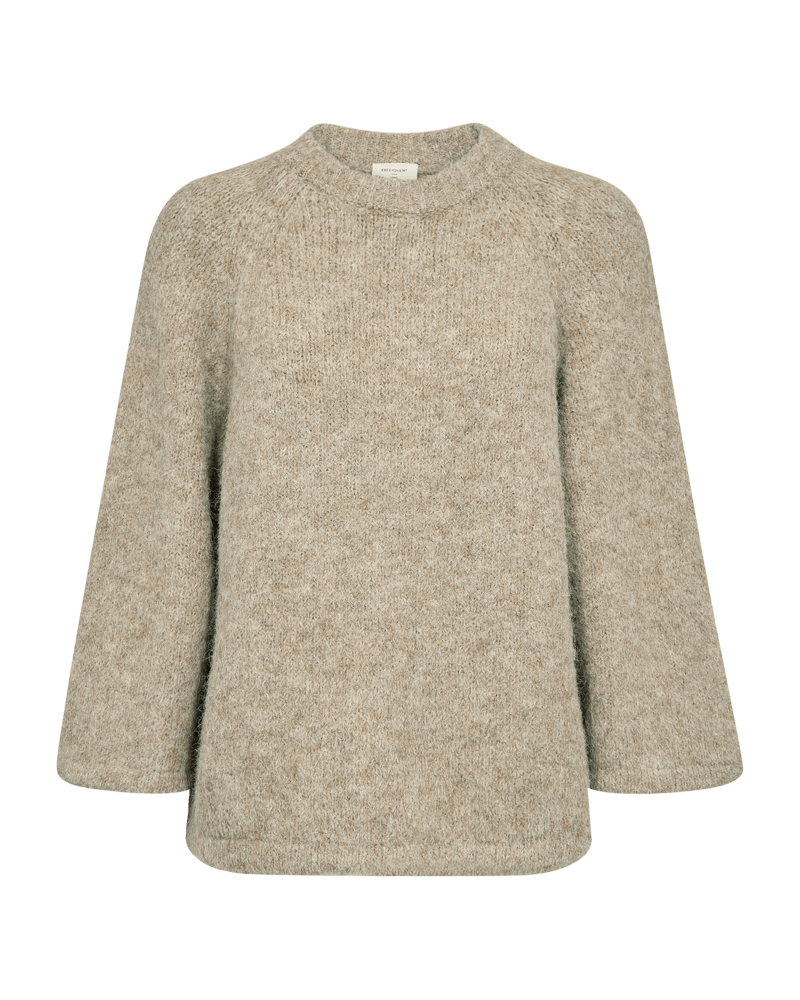 Freequent Lulu strik - warm beige melange