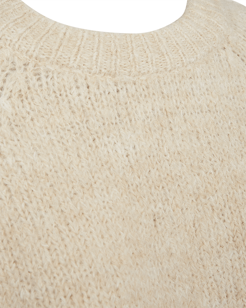 Freequent Lulu strik - moonbeam (sand) melange