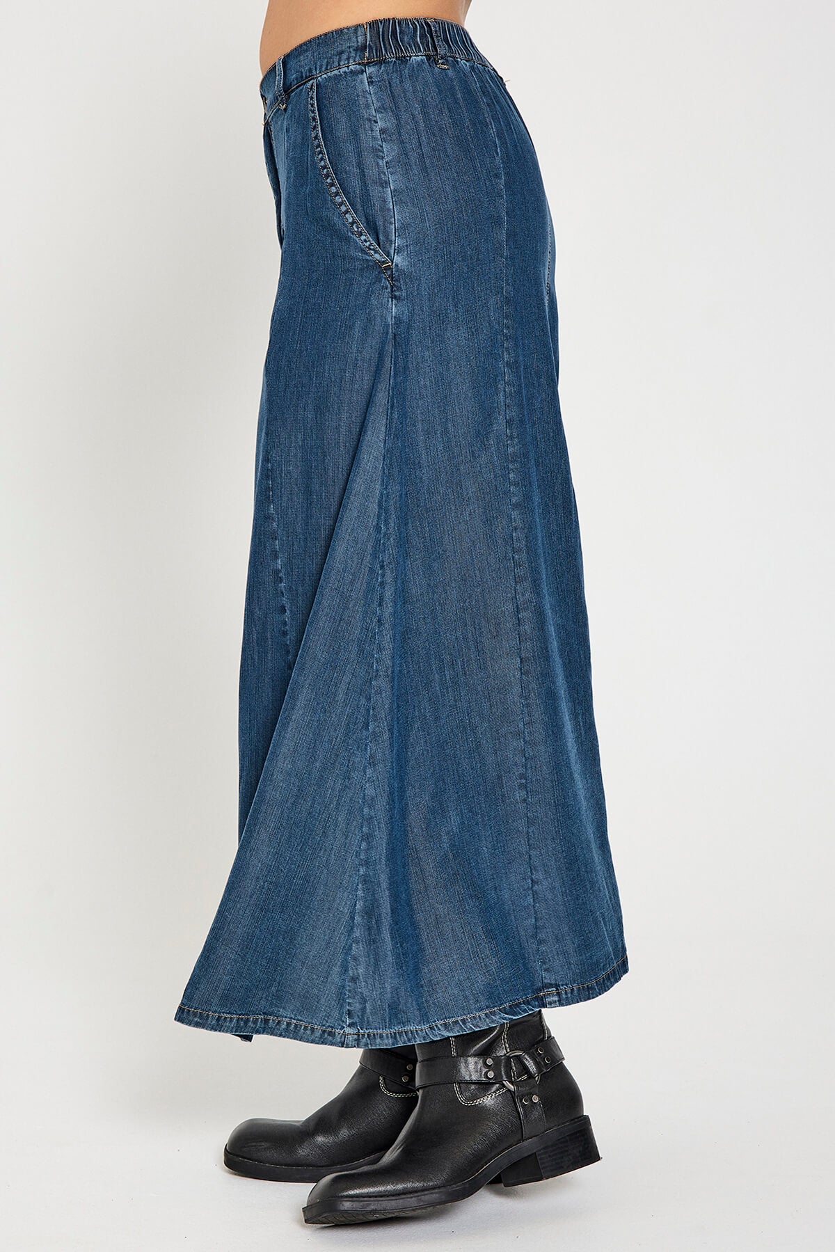 Freequent nederdel - denim look