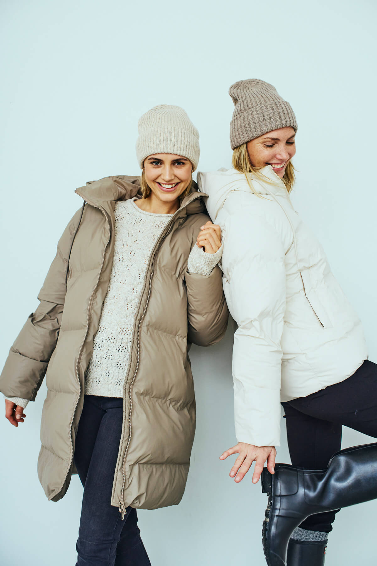 Freequent vinter frakke - taupe