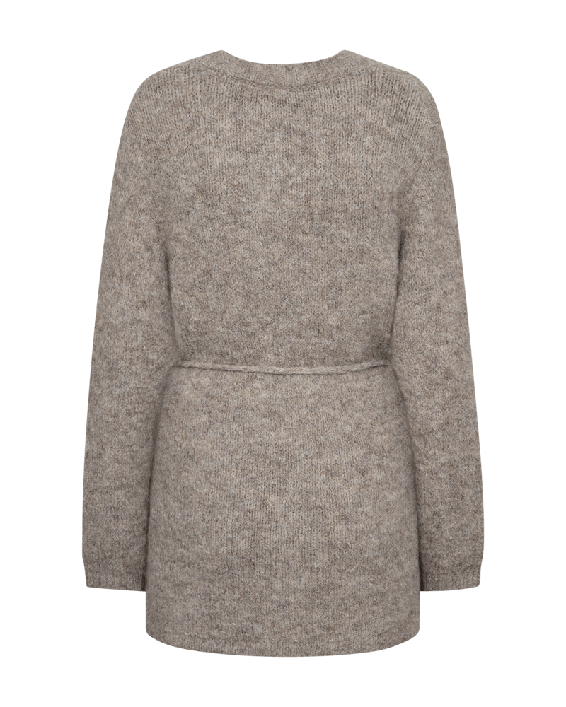 Freequent Lulu strik cardigan - taupe melange
